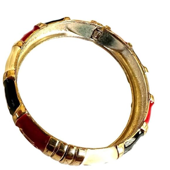 Astrological enamel hinged bangle bracelet - Picture 7 of 7